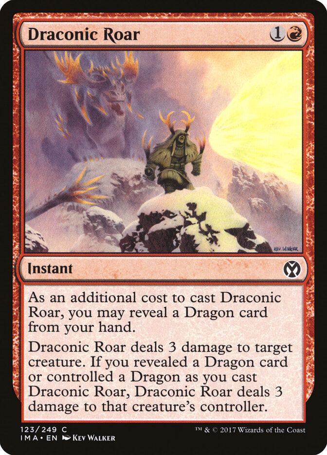 Draconic Roar (123) - Iconic Masters (IMA)