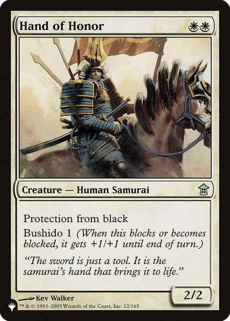 Hand of Honor (SOK-12) - The List (PLST)