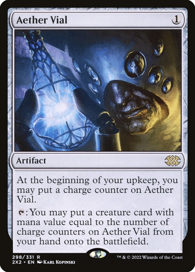 Aether Vial (298) - Double Masters 2022 (2X2)