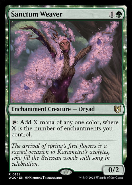 Sanctum Weaver (131) - Wilds of Eldraine Commander (WOC)