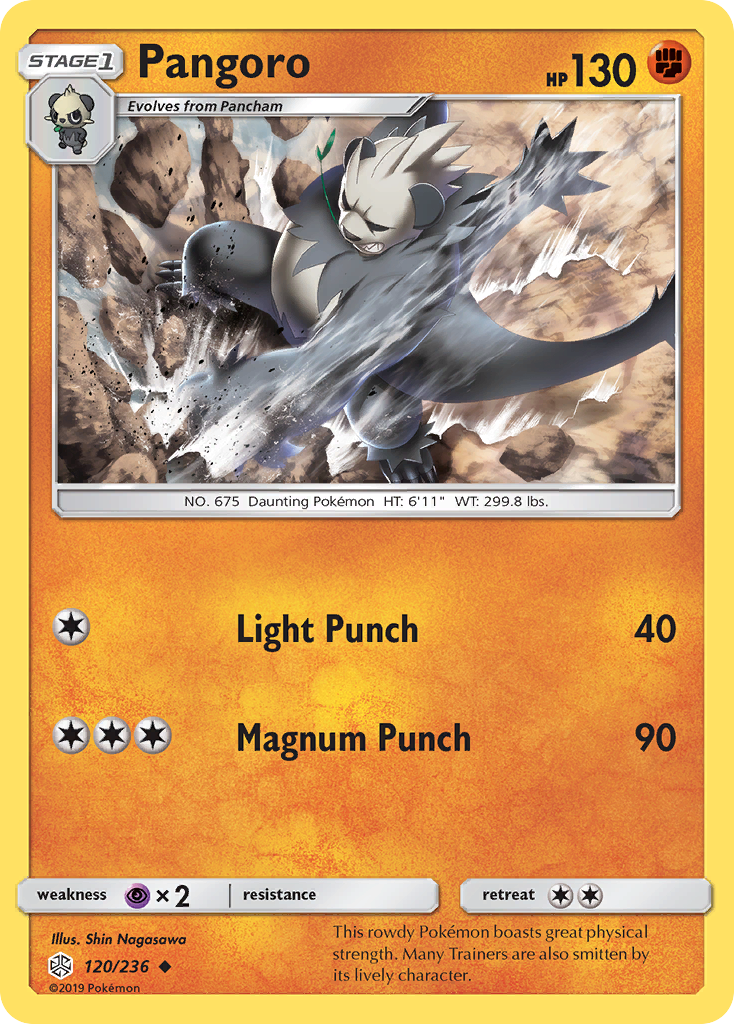Pangoro (120/236) - [Reverse Holo] Cosmic Eclipse (CEC)