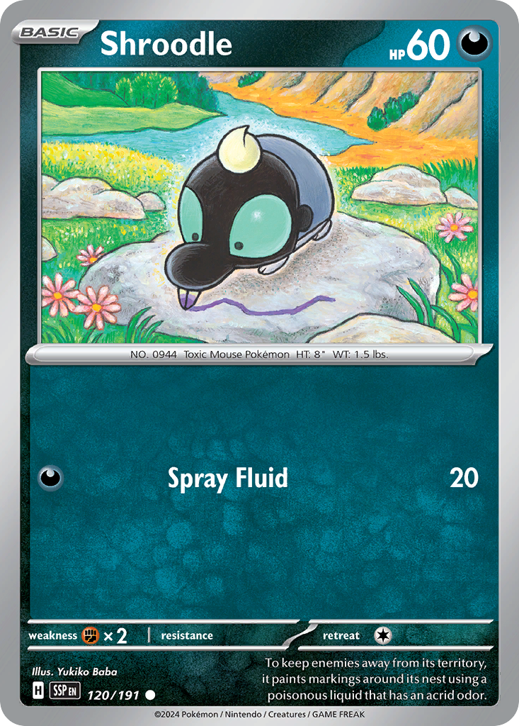 Shroodle (120/191) - [Reverse Holo] Surging Sparks (SSP)