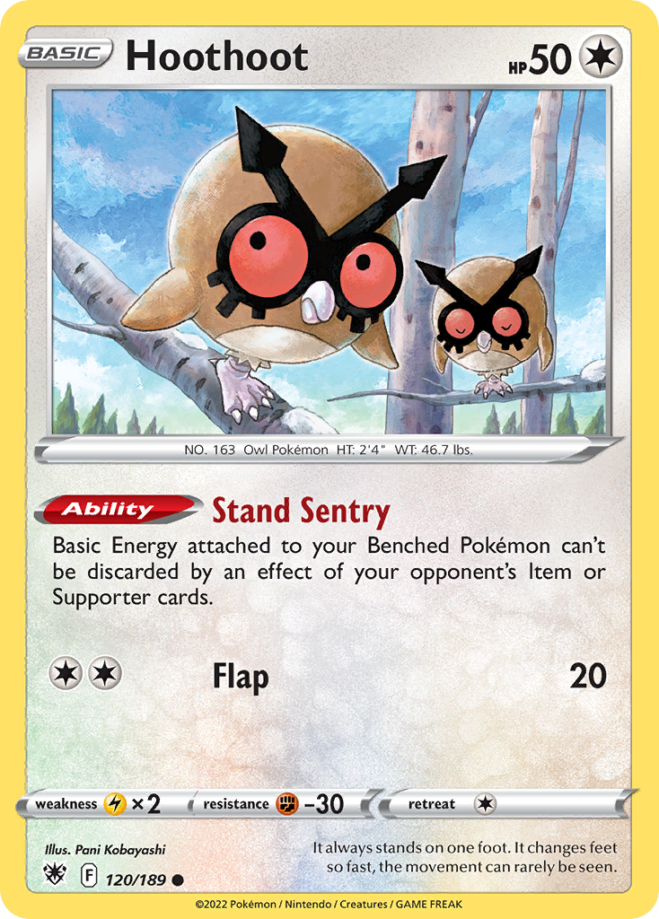 Hoothoot (120/189) - [Reverse Holo] Astral Radiance (ASR)