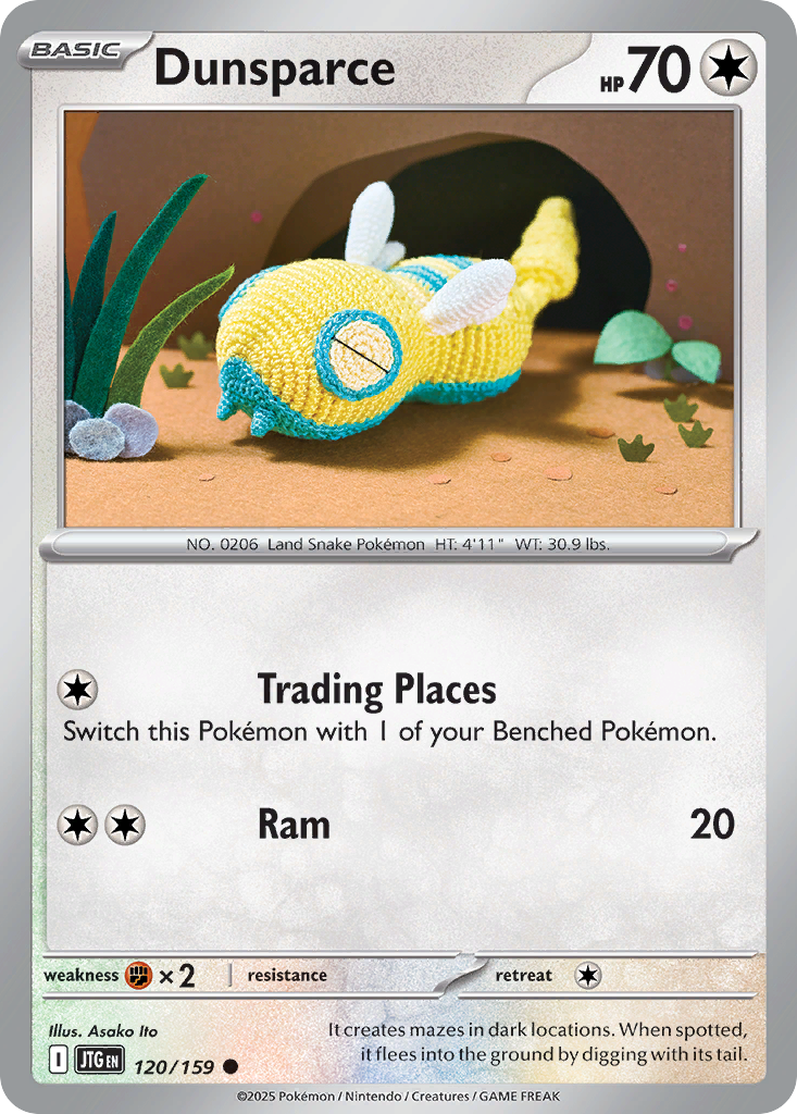 Dunsparce (120/159) - [Reverse Holo] Journey Together (JTG)