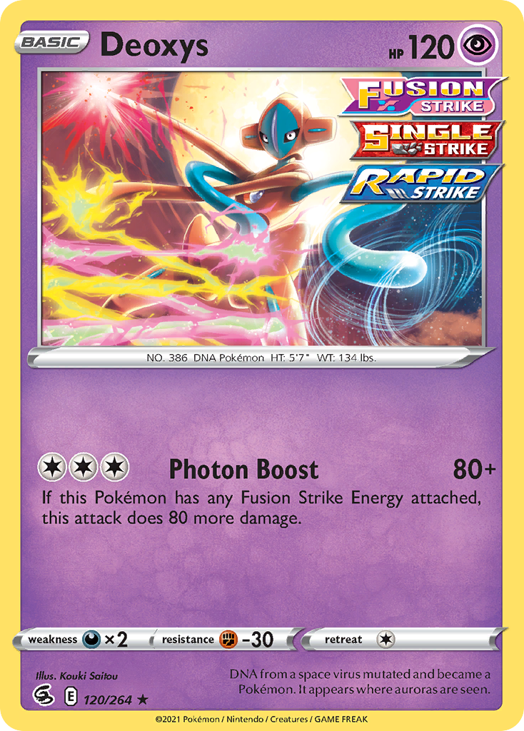 Deoxys (120/264) - [Reverse Holo] Fusion Strike (FST)