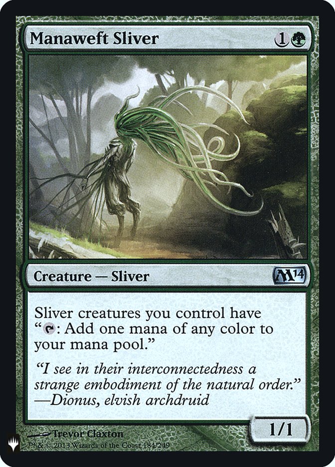 Manaweft Sliver - [Foil] The List (PLST)