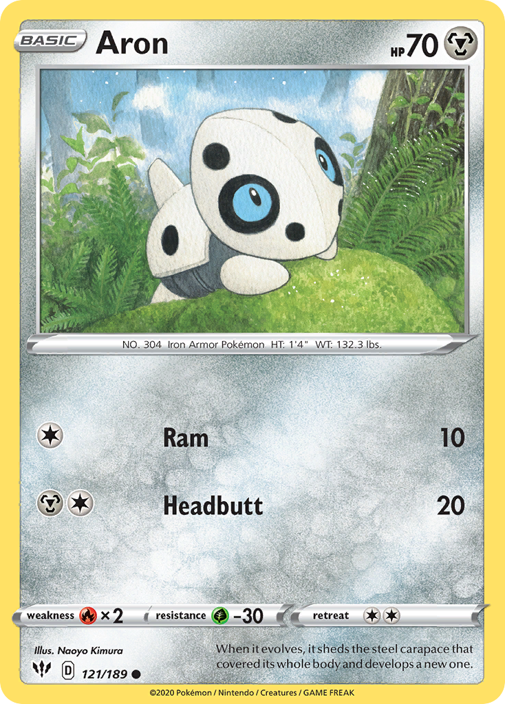 Aron (121/189) - [Reverse Holo] Darkness Ablaze (DAA)