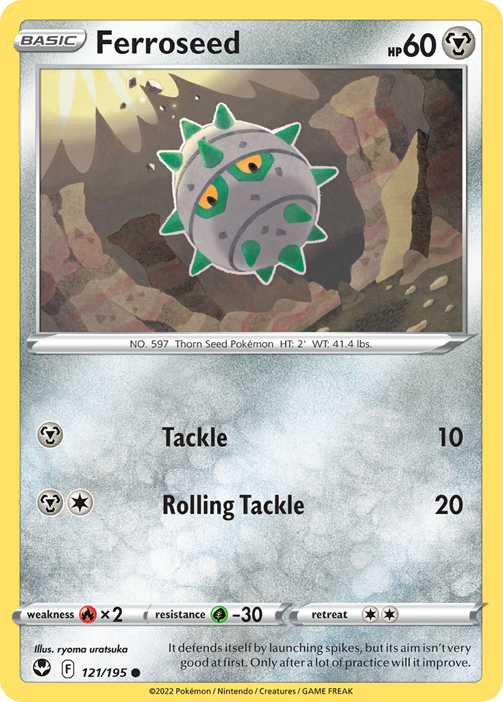 Ferroseed (121/195) - [Reverse Holo] Silver Tempest (SIT)