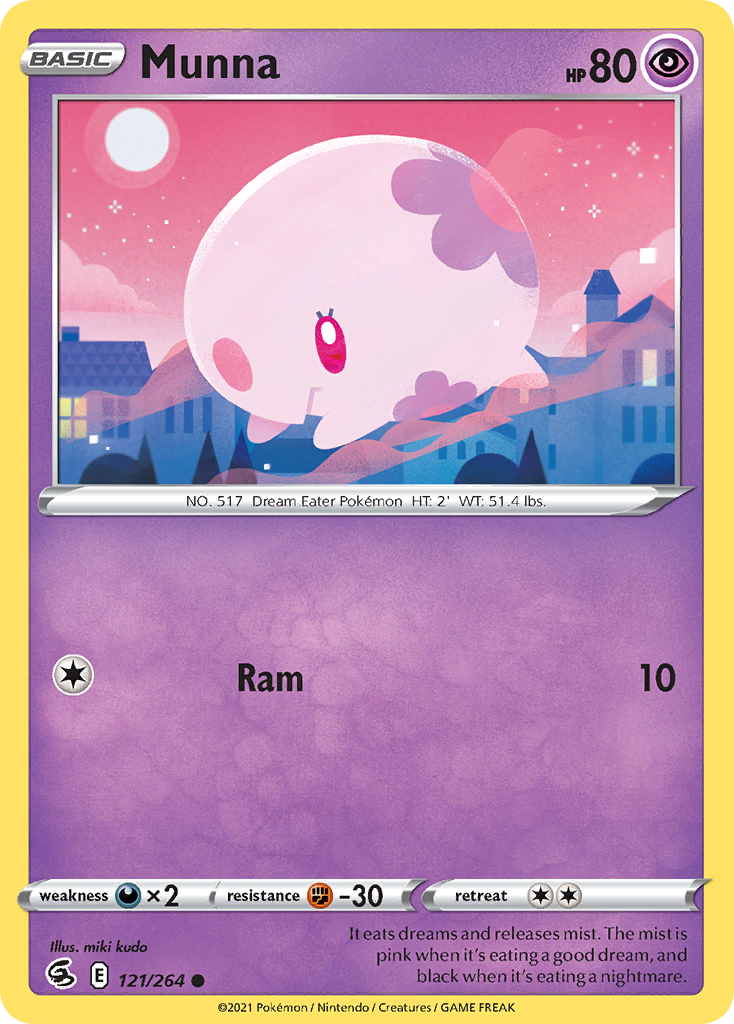 Munna (121/264) - [Reverse Holo] Fusion Strike (FST)