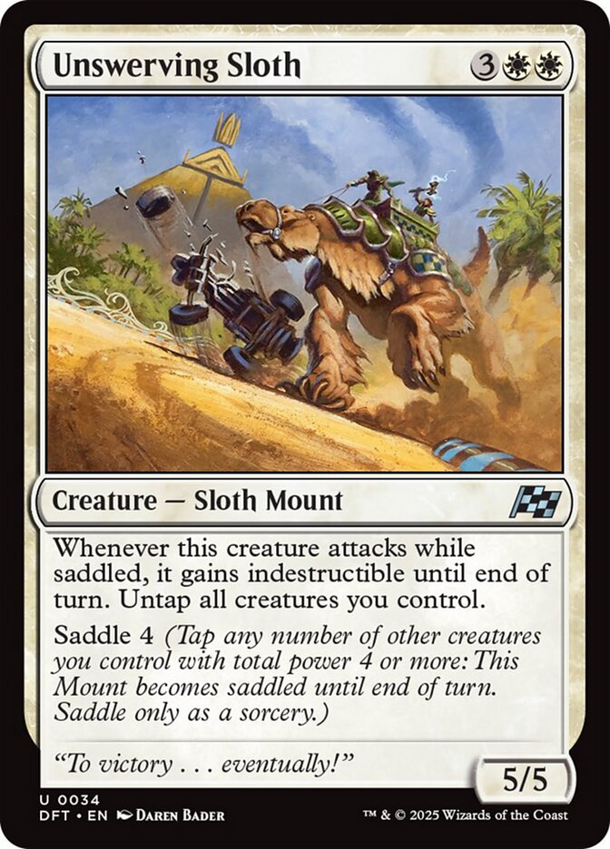 Unswerving Sloth - [Foil] Aetherdrift (DFT)