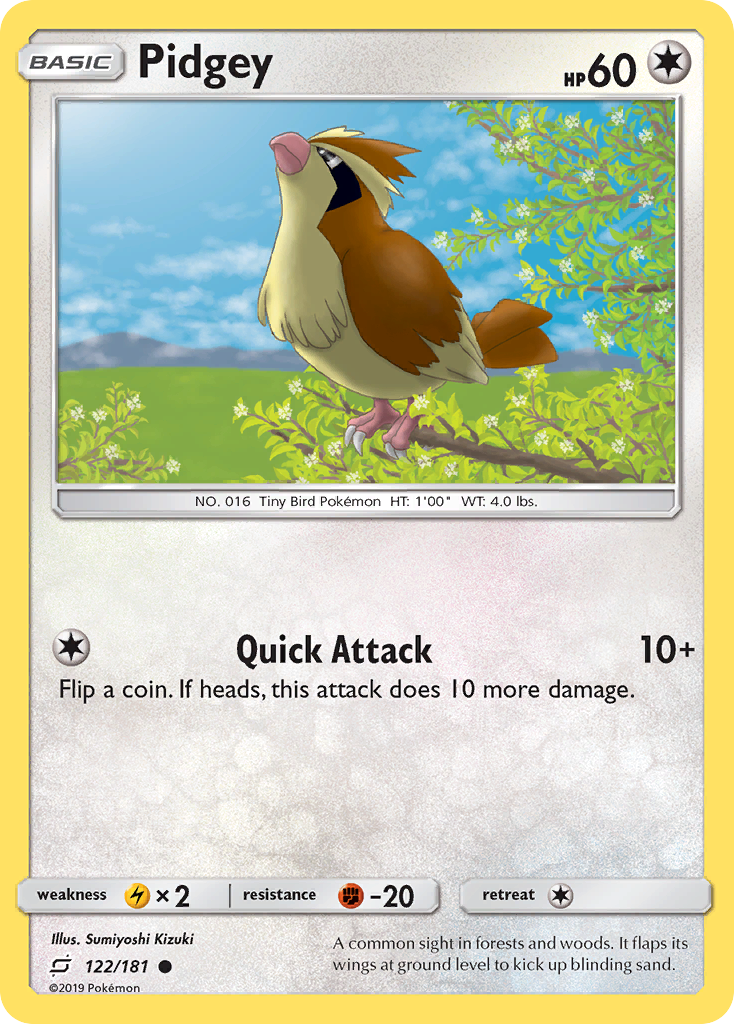 Pidgey (122/181) - Team Up (TEU)