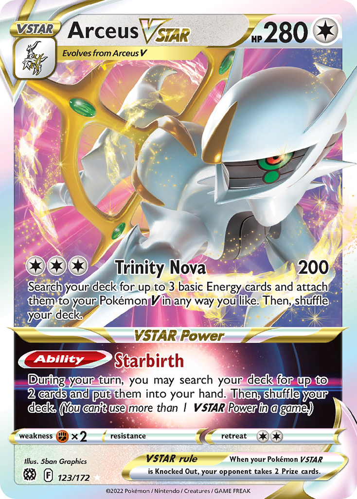 Arceus VSTAR (123/172) - [Holo Foil] Brilliant Stars (BRS)