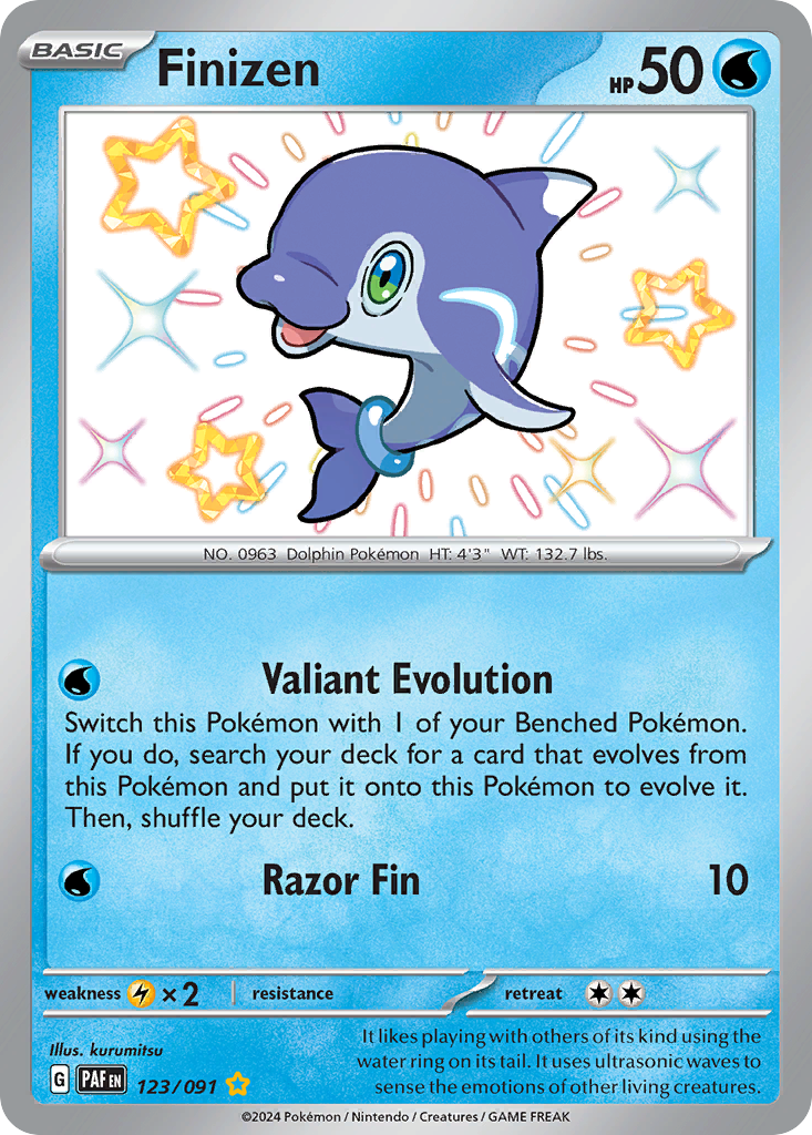 Finizen (123/91) - [Shiny Holo] Paldean Fates (PAF)