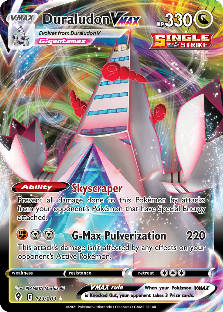 Duraludon VMAX (123/203) - [Holo Foil] Evolving Skies (EVS)