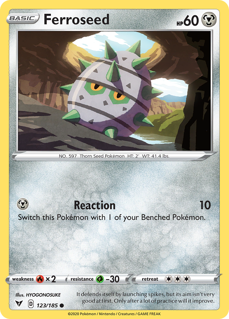 Ferroseed (123/185) - [Reverse Holo] Vivid Voltage (VIV)