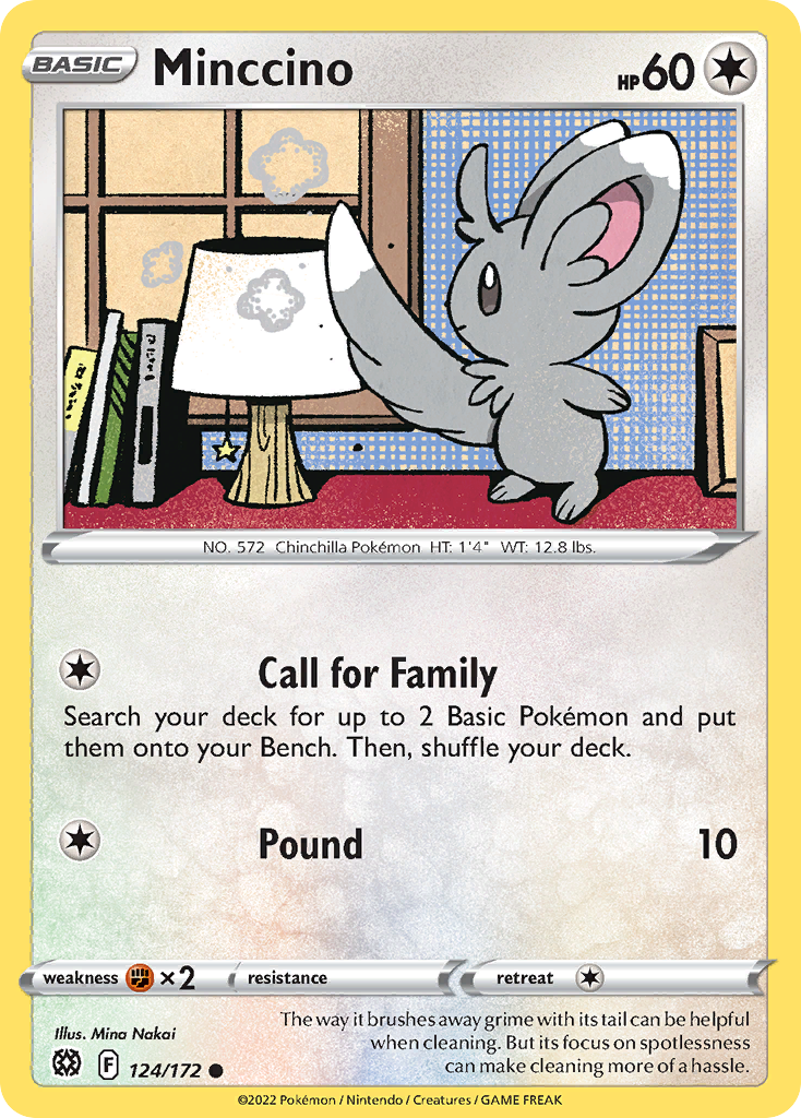 Minccino (124/172) - Brilliant Stars (BRS)