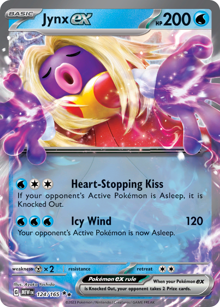 Jynx ex (124/165) - [Holo Foil] SV3PT5: 151 (MEW)