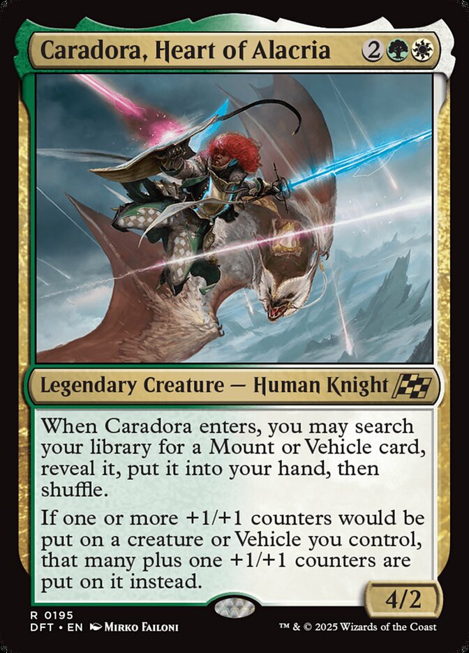 Caradora, Heart of Alacria - [Foil] Aetherdrift (DFT)