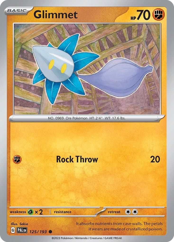 Glimmet (125/193) - [Reverse Holo] Paldea Evolved (PAL)