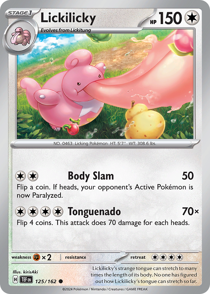 Lickilicky (125/162) - [Reverse Holo] Temporal Forces (TEF)