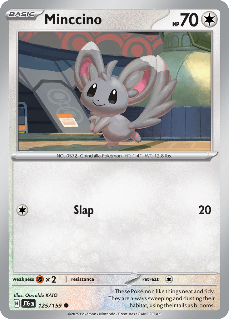 Minccino (125/159) - [Reverse Holo] Journey Together (JTG)