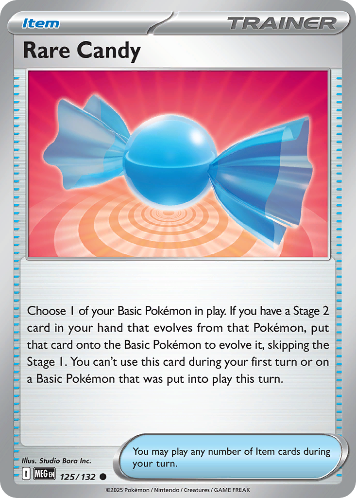 Rare Candy (125/132) - [Reverse Holo] Mega Evolution (MEG)
