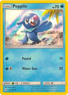 Popplio - 39/149 (Water Web Holo) (39) - Miscellaneous Cards & Products (MCAP)