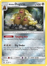 Alolan Dugtrio (87) - SM Base Set (SM01)