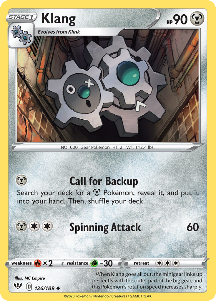 Klang (126/189) - [Reverse Holo] Darkness Ablaze (DAA)