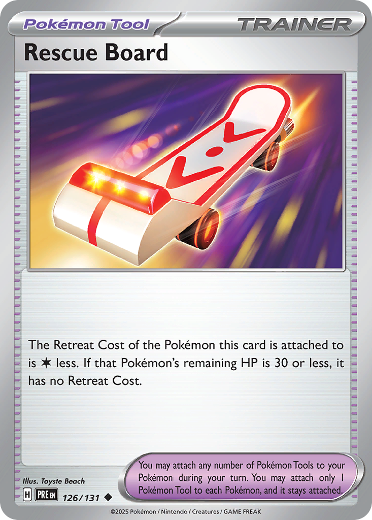Rescue Board (126/131) - [Reverse Holo] Prismatic Evolutions (PRE)