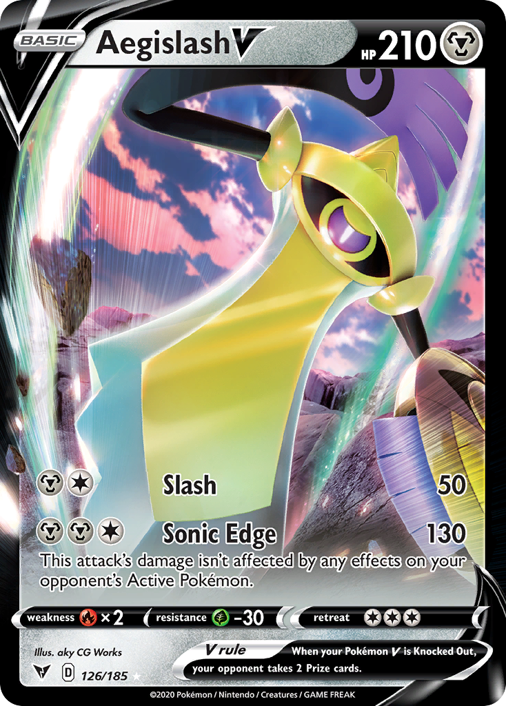 Aegislash V (126/185) - [Holo Foil] Vivid Voltage (VIV)