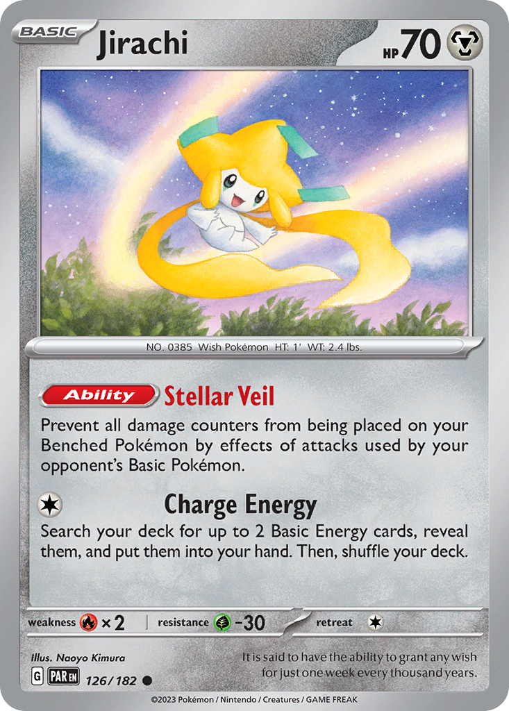 Jirachi (126/182) - [Reverse Holo] Paradox Rift (PAR)