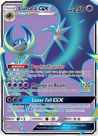 Lunala GX Full Art (141) - SM Base Set (SM01)