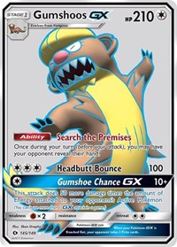 Gumshoos GX Full Art (145) - SM Base Set (SM01)