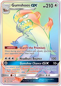 Gumshoos GX Secret (157) - SM Base Set (SM01)
