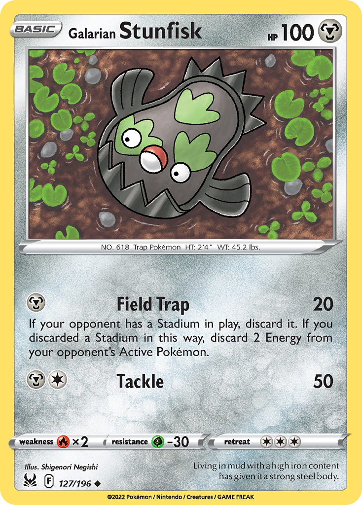 Galarian Stunfisk (127/196) - Lost Origin (LOR)