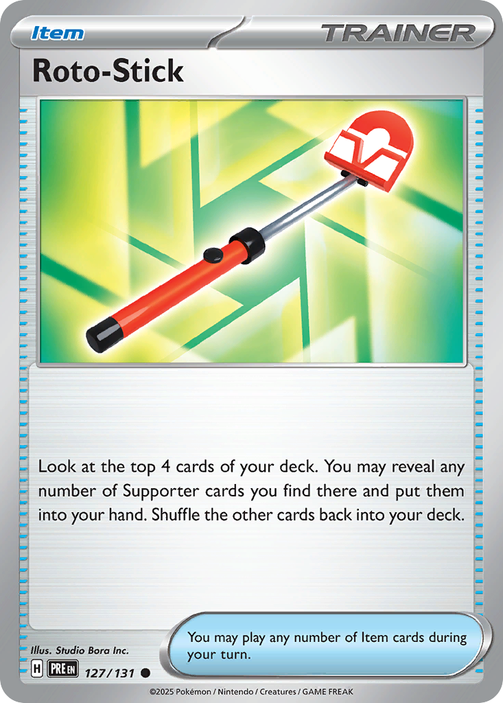 Roto-Stick (127/131) - [Reverse Holo] Prismatic Evolutions (PRE)