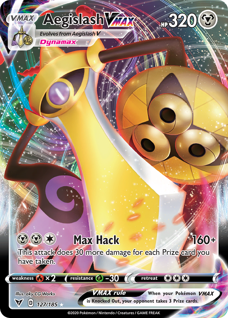 Aegislash VMAX (127/185) - [Holo Foil] Vivid Voltage (VIV)