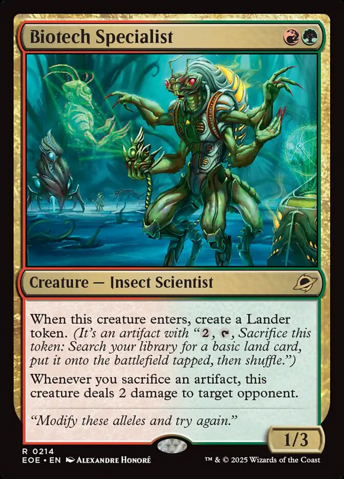 Biotech Specialist (214) - [Foil] Edge of Eternities (EOE)