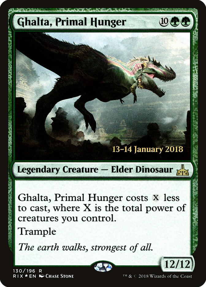 Ghalta, Primal Hunger (130s) - Rivals of Ixalan Promos (PRIX)