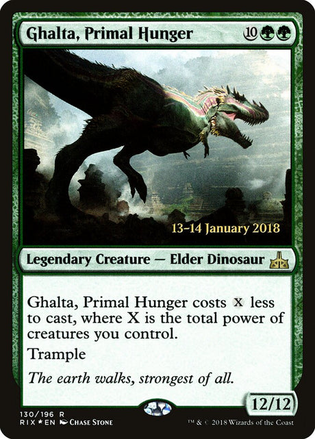 Ghalta, Primal Hunger (130s) - Rivals of Ixalan Promos (PRIX)