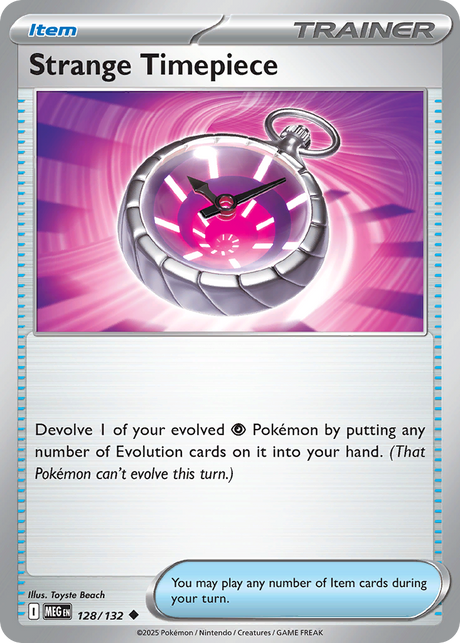 Strange Timepiece (128/132) - [Reverse Holo] Mega Evolution (MEG)