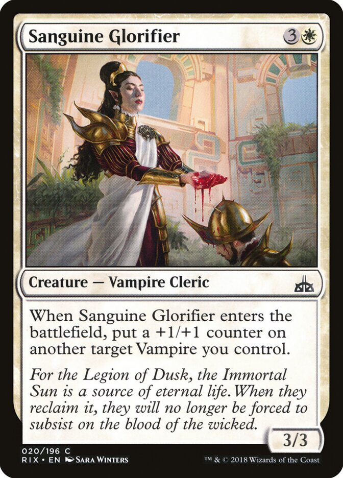 Sanguine Glorifier (20) - Rivals of Ixalan (RIX)