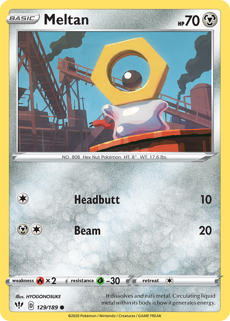 Meltan (129/189) - Darkness Ablaze (DAA)