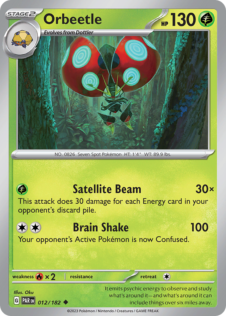 Orbeetle (12/182) - [Reverse Holo] Paradox Rift (PAR)