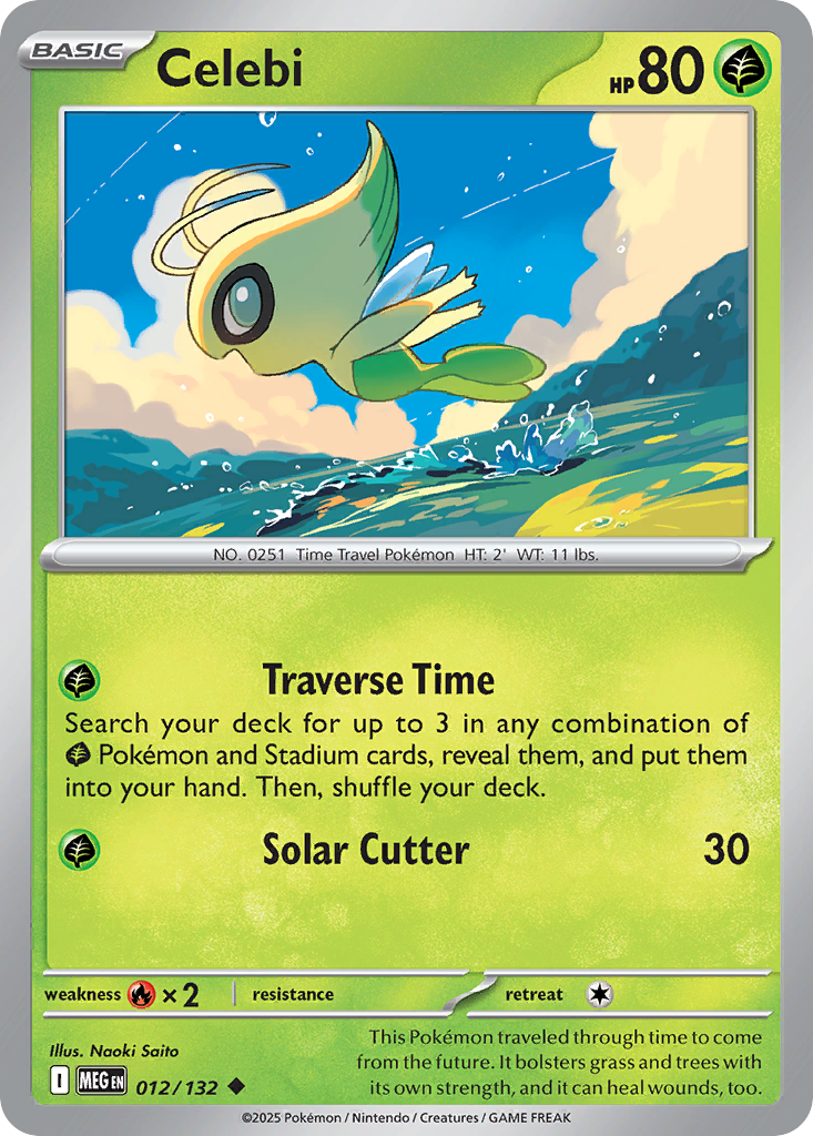 Celebi (12/132) - [Reverse Holo] Mega Evolution (MEG)
