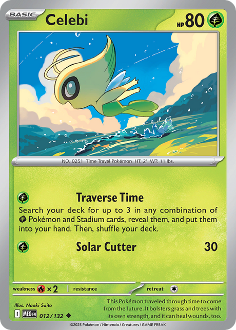 Celebi (12/132) - [Reverse Holo] Mega Evolution (MEG)