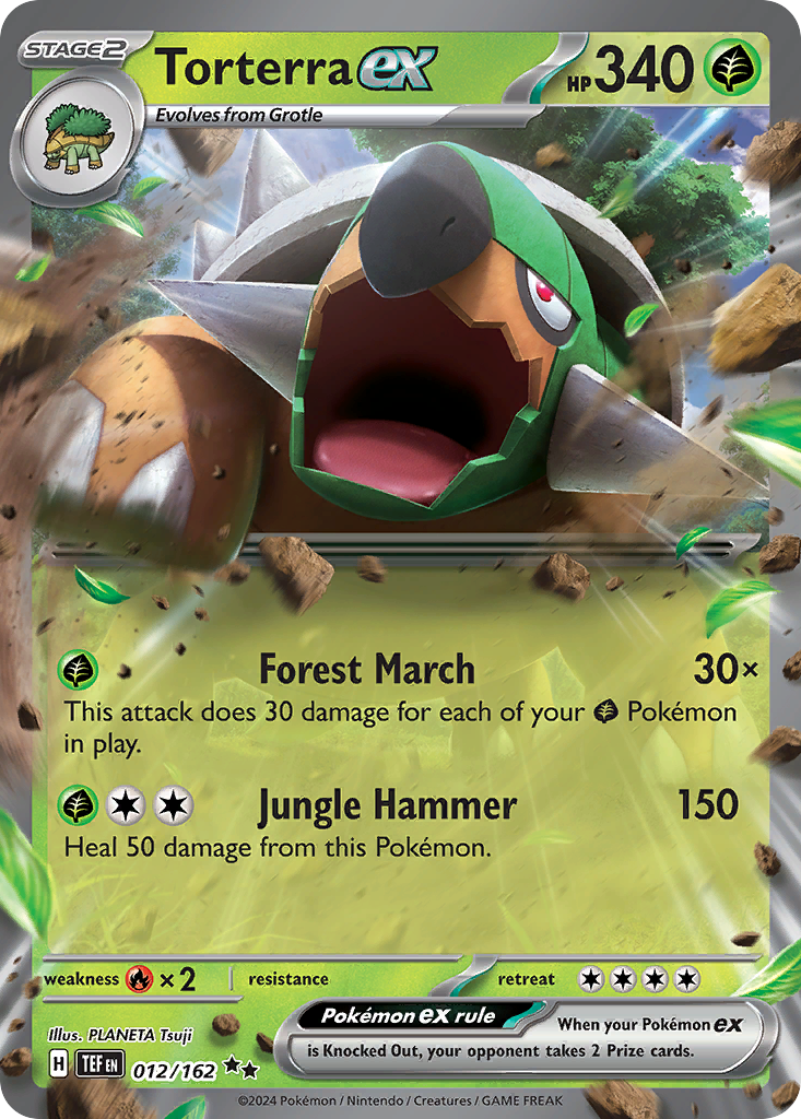 Torterra ex (12/162) - [Holo Foil] Temporal Forces (TEF)