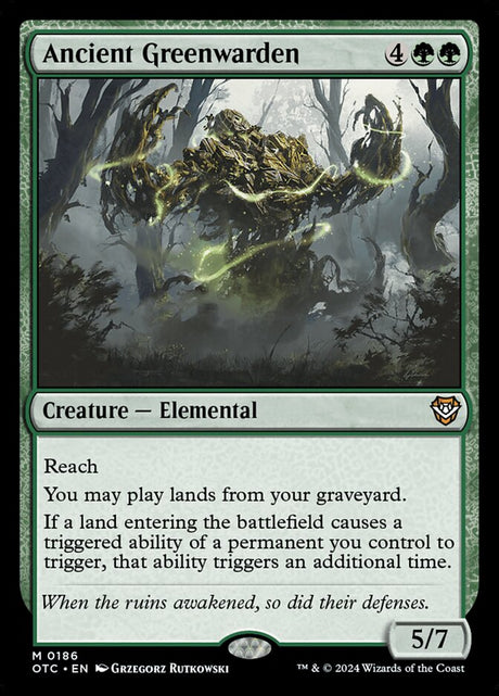 Ancient Greenwarden (186) - Outlaws of Thunder Junction Commander (OTC)