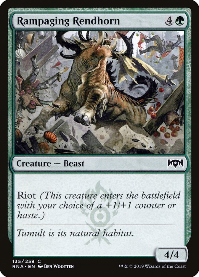 Rampaging Rendhorn (135) - Ravnica Allegiance (RNA)